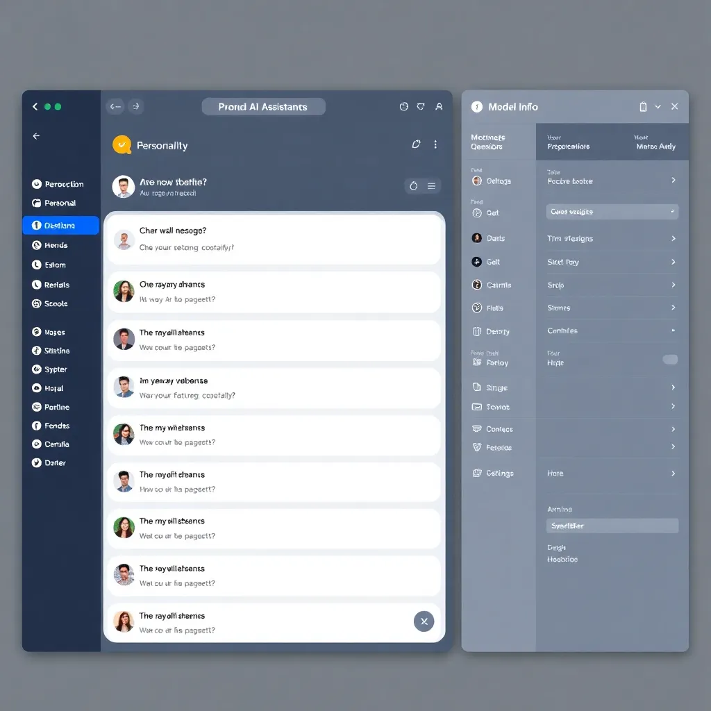 AI assistant interface